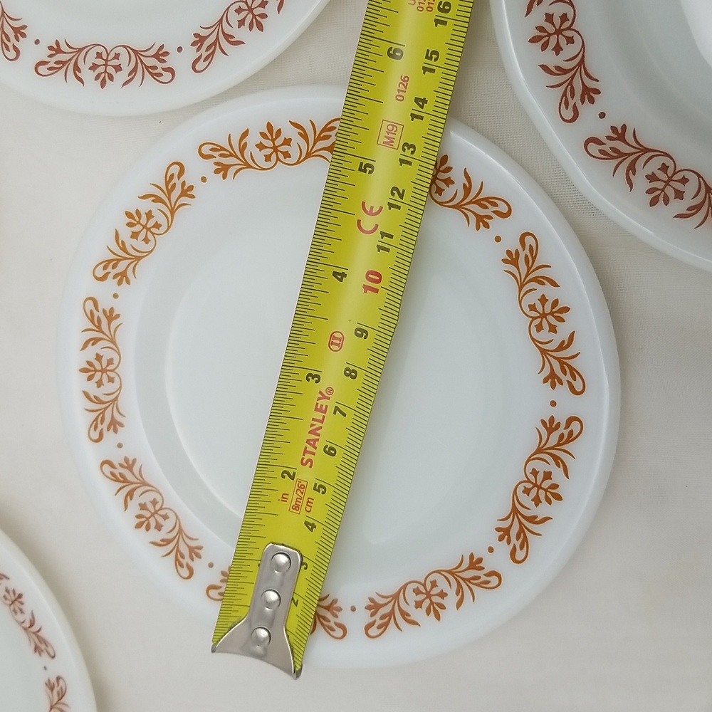 Pyrex Copper Filigree Bread & Butter Plates - Picture 6 of 12